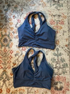 Set of Two Joylab Women’s Racerback Sports Bralette - Navy / Dusty Blue